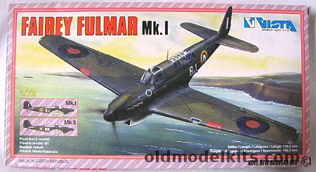 Vista 1/72 Fairey Fulmar Mk.I/II, 202-1 plastic model kit